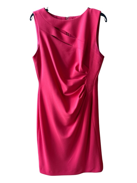 Tahari Dresses & Skirts - Tahari Ruched Sheath Dress with Front Slit – Red – Size 12
